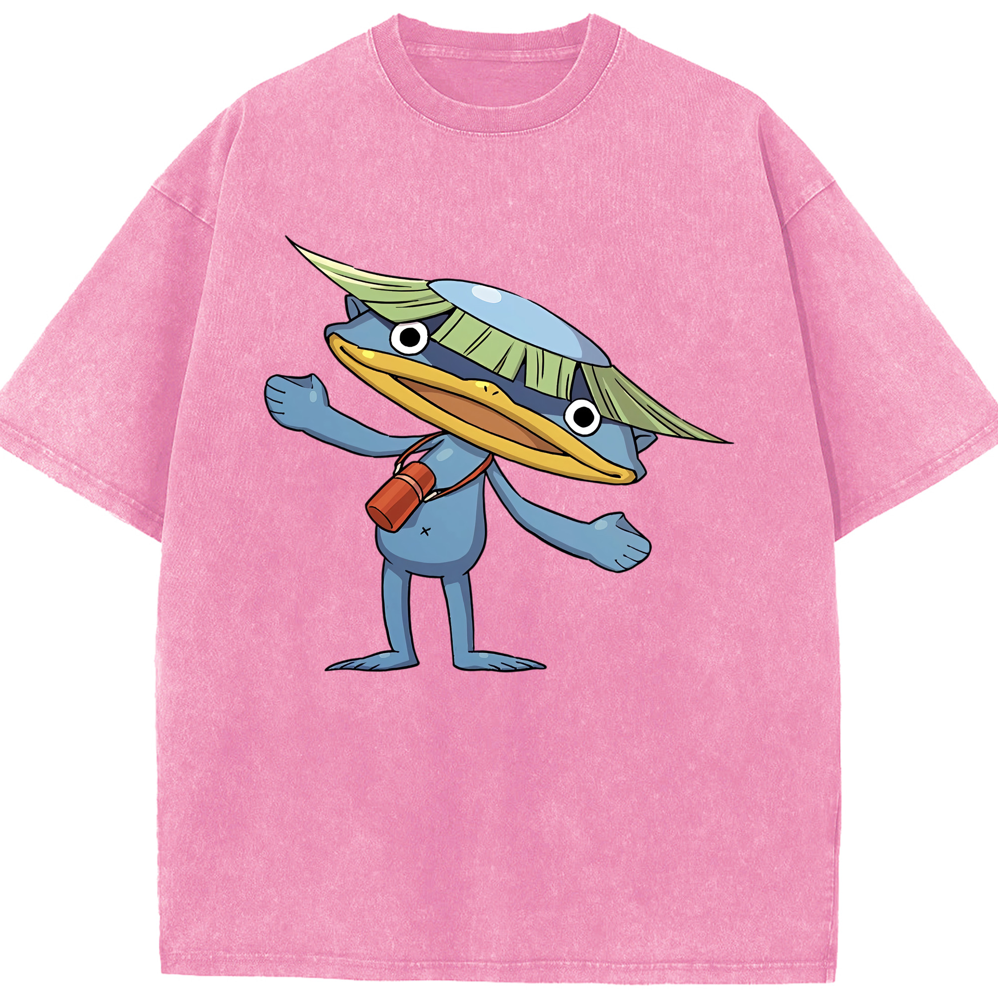 （画像用） 妖怪ウォッチ Yo-kai Watch 綿100% ヴィンテージ風 半袖Tシャツ（フロントプリント）